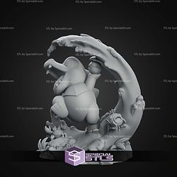 Chibi Totodile Pokemon 70mm STL Files