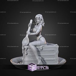 Chocolate Pin Up Lady 1 10 STL Files