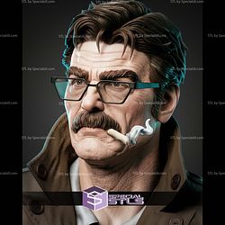Commissioner Gordon Portrait Bust 383mm STL Files