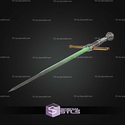 Cosplay STL Files Bartok Medieval Luke Skywalker Sword