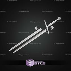 Cosplay STL Files Bartok Medieval Luke Skywalker Sword