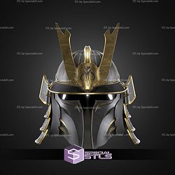Cosplay STL Files Samurai Mando Helmet