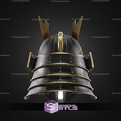 Cosplay STL Files Samurai Mando Helmet
