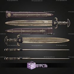 Cosplay STL Files The Odyssey Odysseus Sword
