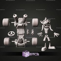 Crash Bandicoot Team Racing STL Files