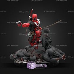 Deadpool Killer Battle Diorama STL Files