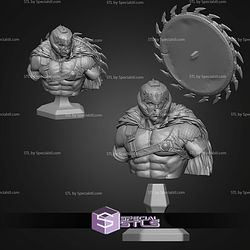 Doom Slayer Dark Ages Bust 106mm STL Files
