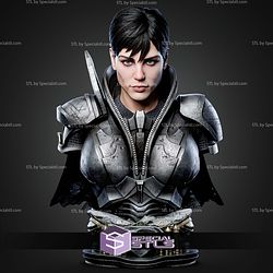 Faora Ul Portrait Bust 300mm STL Files