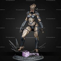 Female Predator Standing STL Files