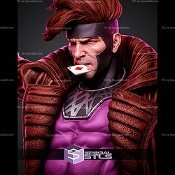 Gambit Portrait Bust 310mm STL Files