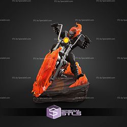 Ghost Rider Flame Motor Dioarama STL Files