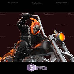 Ghost Rider Flame Motor Dioarama STL Files