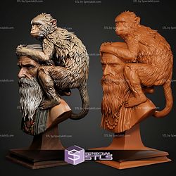 Girish And Bandar Bust STL Files