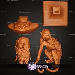 Girish And Bandar Bust STL Files