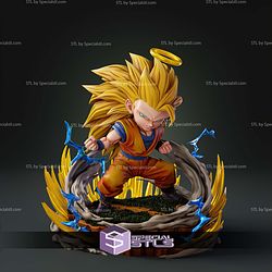 Goku SSJ3 Heaven Chibi STL Files