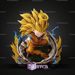 Goku SSJ3 Heaven Chibi STL Files