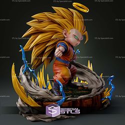 Goku SSJ3 Heaven Chibi STL Files