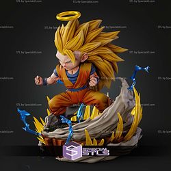 Goku SSJ3 Heaven Chibi STL Files