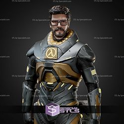 Gordon Freeman Half Life Museum Pose STL Files