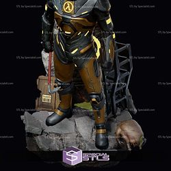 Gordon Freeman Half Life Museum Pose STL Files