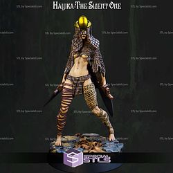 Hayika The Silent One 32mm 75mm Fantasy STL Miniatures