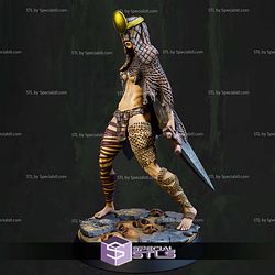 Hayika The Silent One 32mm 75mm Fantasy STL Miniatures