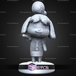Isabelle Animal Crossing Basic STL Files