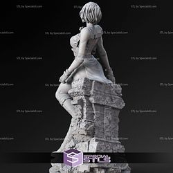 Jill Valentine Resting In Rock Base STL Files