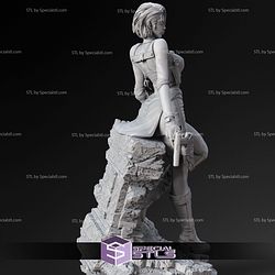 Jill Valentine Resting In Rock Base STL Files