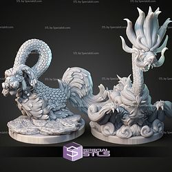 Kaiju Pokemon Drampa and Mega Drampa STL Files