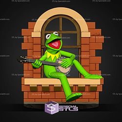 Kermit The Frog Muppets By Window 150mm STL Files
