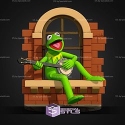Kermit The Frog Muppets By Window 150mm STL Files