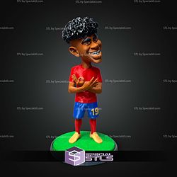 Lamine Yamal Caricature Style No AMS STL Files