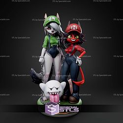Loona and Millie Mario Luigi Furry ALT STL Files