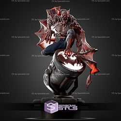 Man Bat On Bat Lamp STL Files