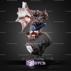 Man Bat On Bat Lamp STL Files