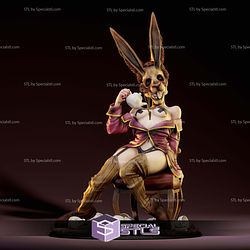 March Hare Thackery Earwicket Pin Up Female STL Files