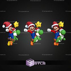 Mario Yoshi Xmas STL Files