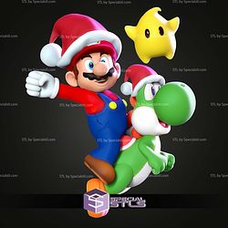 Mario Yoshi Xmas STL Files