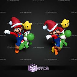 Mario Yoshi Xmas STL Files