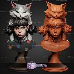 Moki And Wasabi Bust STL Files