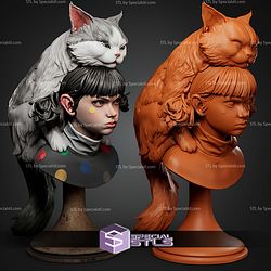 Moki And Wasabi Bust STL Files