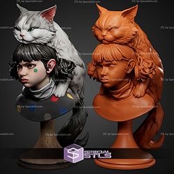 Moki And Wasabi Bust STL Files