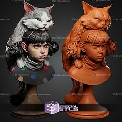 Moki And Wasabi Bust STL Files