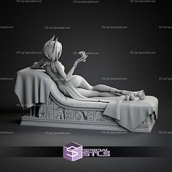 Nefer Laying Sofa Genshin Impact H143mm STL Files