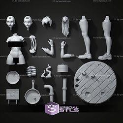 Nikaido With Food ALT 188mm STL Files