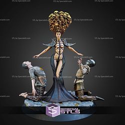 Nyret The Merciless 32mm 75mm Fantasy STL Miniatures