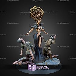 Nyret The Merciless 32mm 75mm Fantasy STL Miniatures
