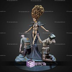 Nyret The Merciless 32mm 75mm Fantasy STL Miniatures