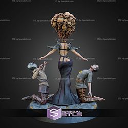 Nyret The Merciless 32mm 75mm Fantasy STL Miniatures